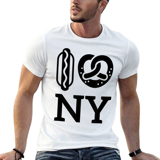 Hot Dog Soft Pretzel New York City NYC Classic T-Shirt