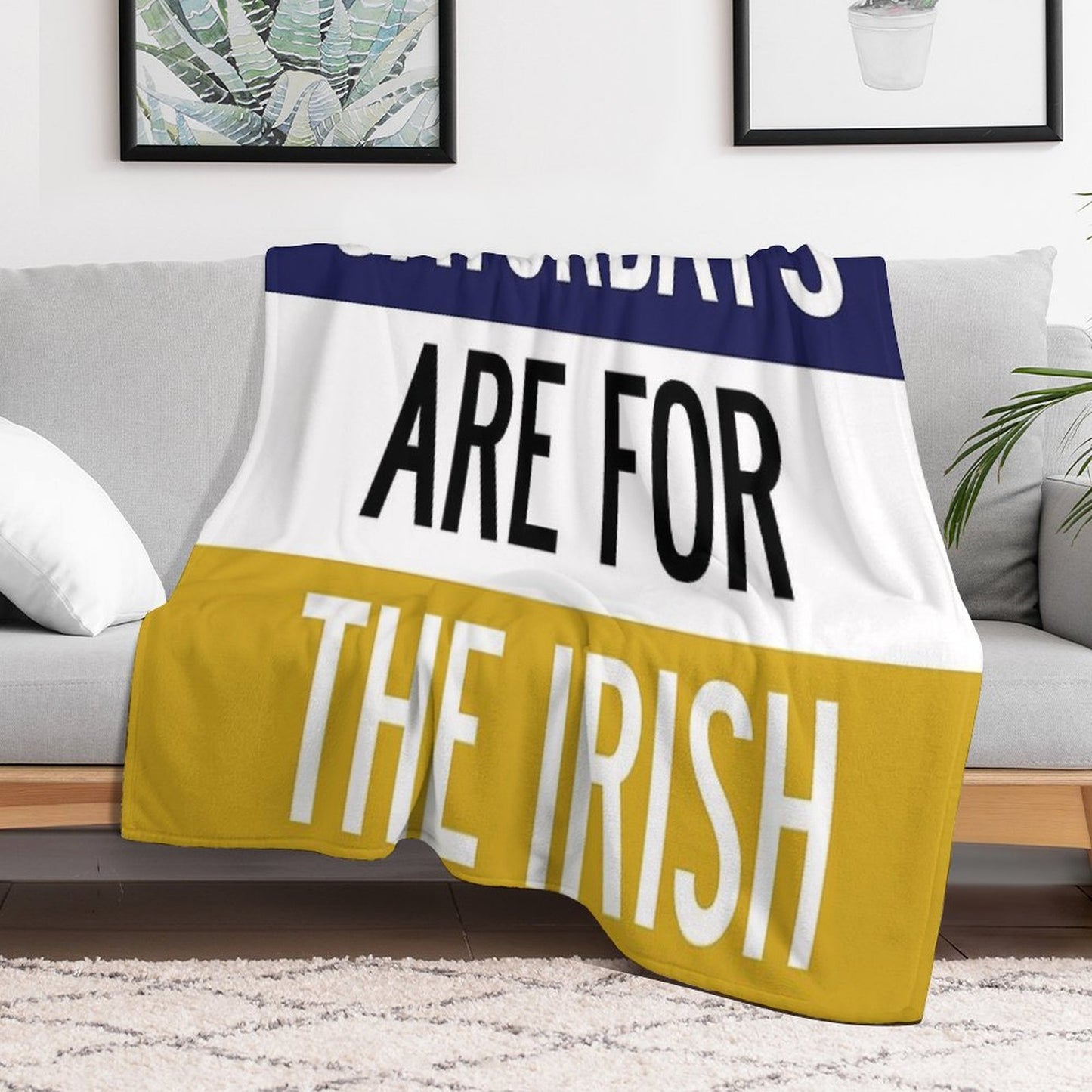 Saturdays Are for The Irish Throw Blanket