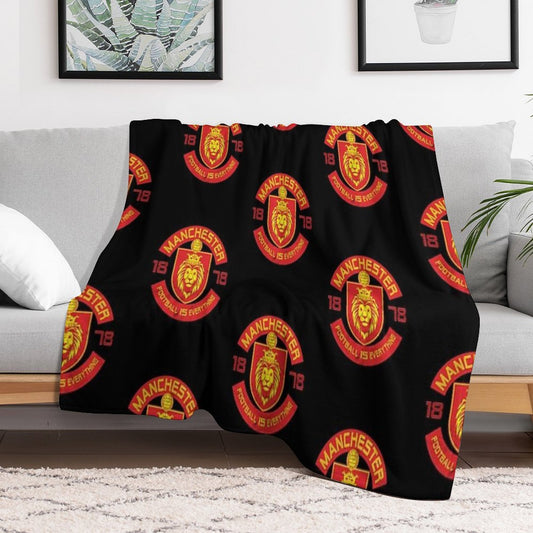 Football Is Everything - Manchester Squad Retro Throw Blanket