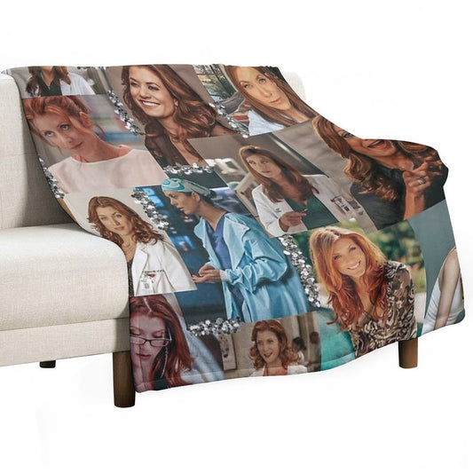 Addison Montgomery Collage ) Throw Blanket