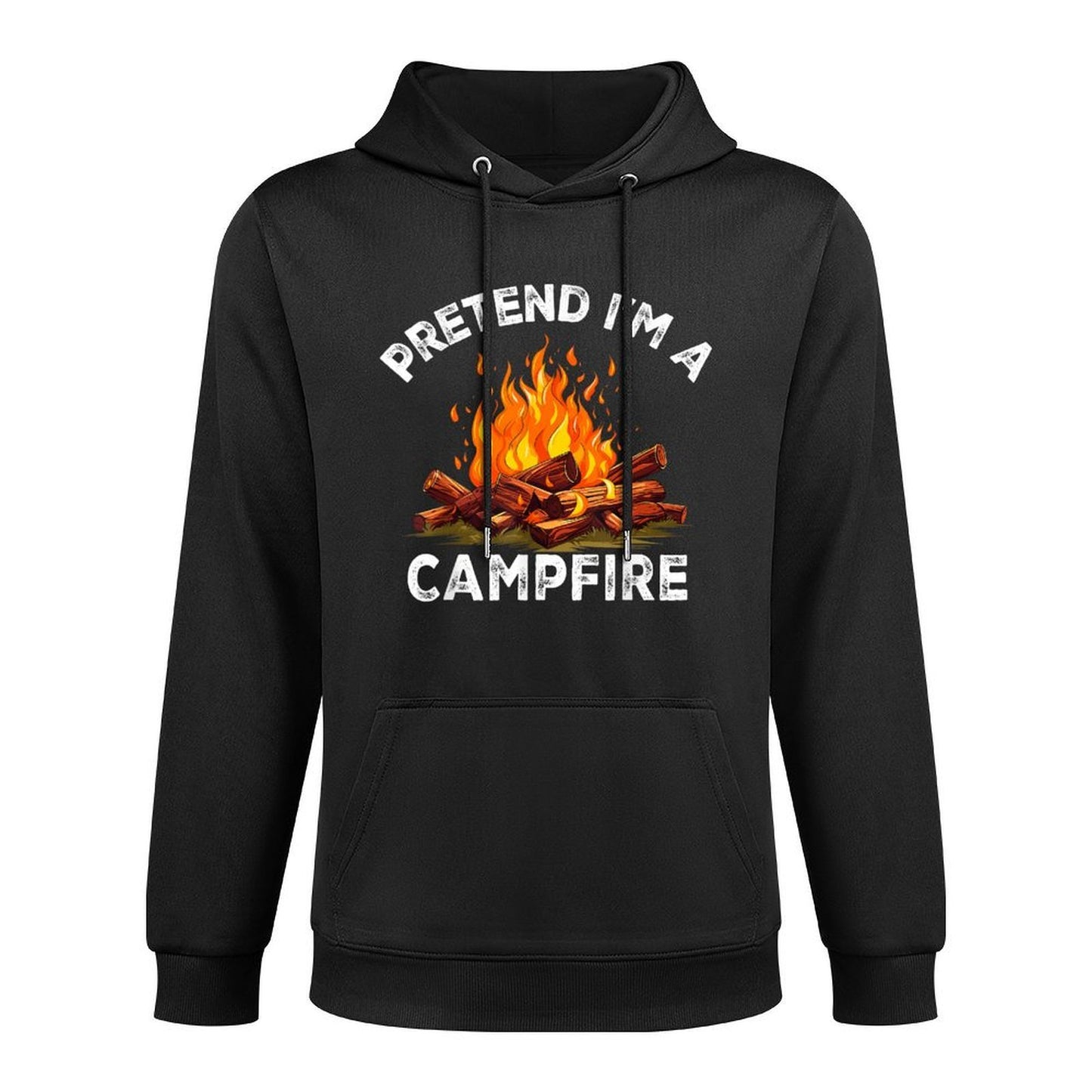 Pretend Im Campfire Camping Holiday Funny Halloween Costume Easy Care Hoodie