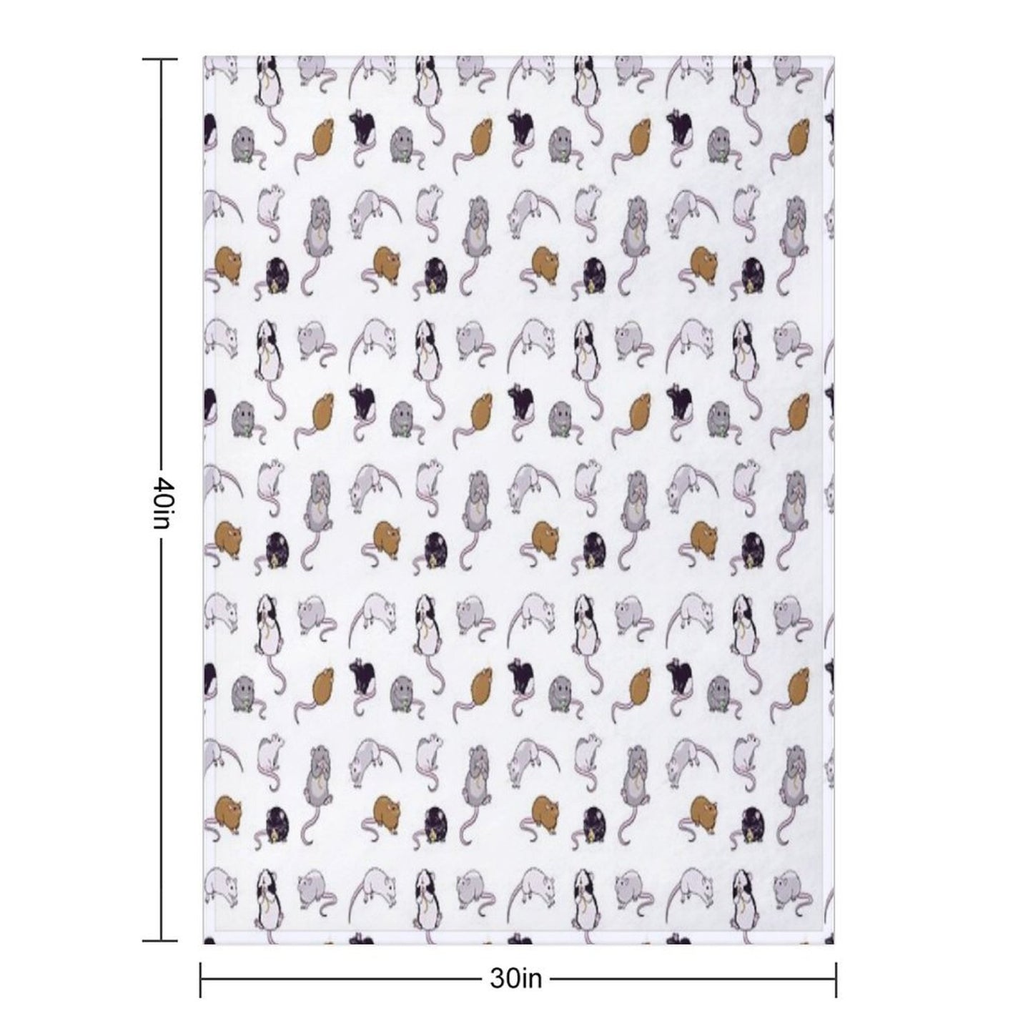 Rats, Rats, Rats Throw Blanket