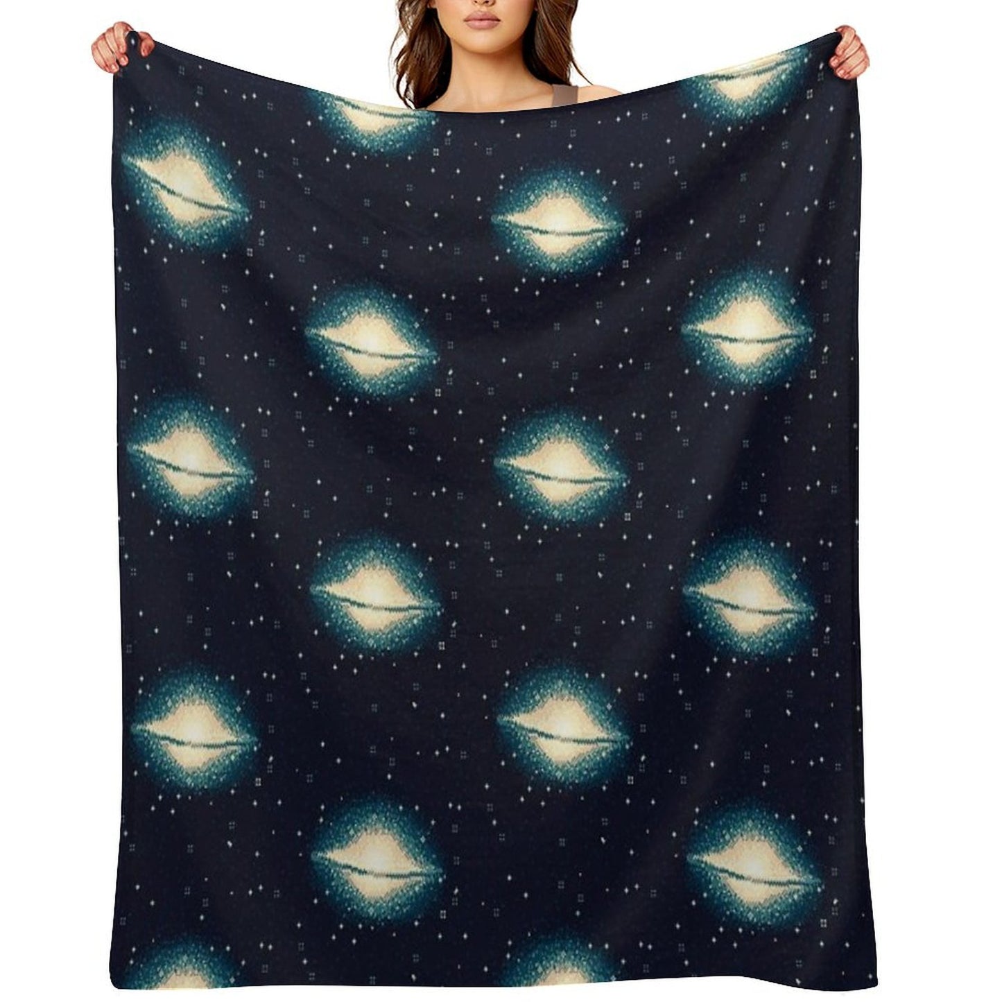 8bit Galaxy M104 Throw Blanket