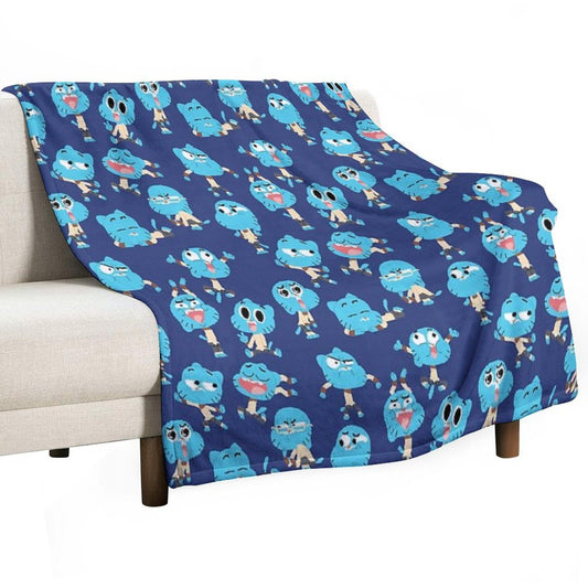 Gumball Pixel Art - Pattern Throw Blanket