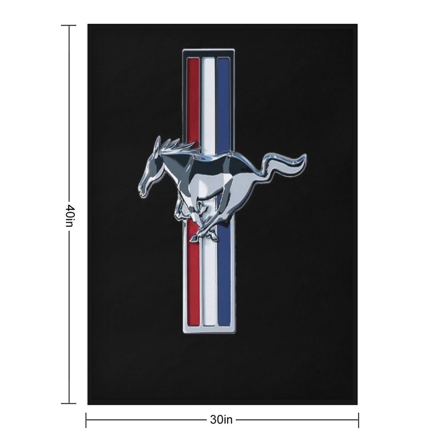 Ford Mustang Logo Throw Blanket