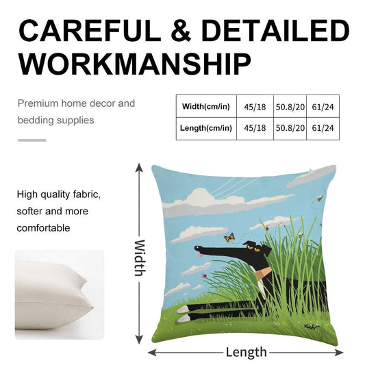 Summer Derp Linen Throw Pillow Cover