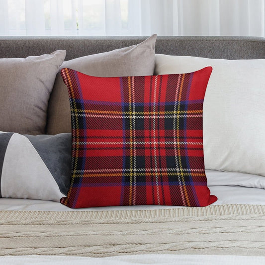 Traditional Royal Stewart Scottish Tartan Soft Washable Throw Pillow