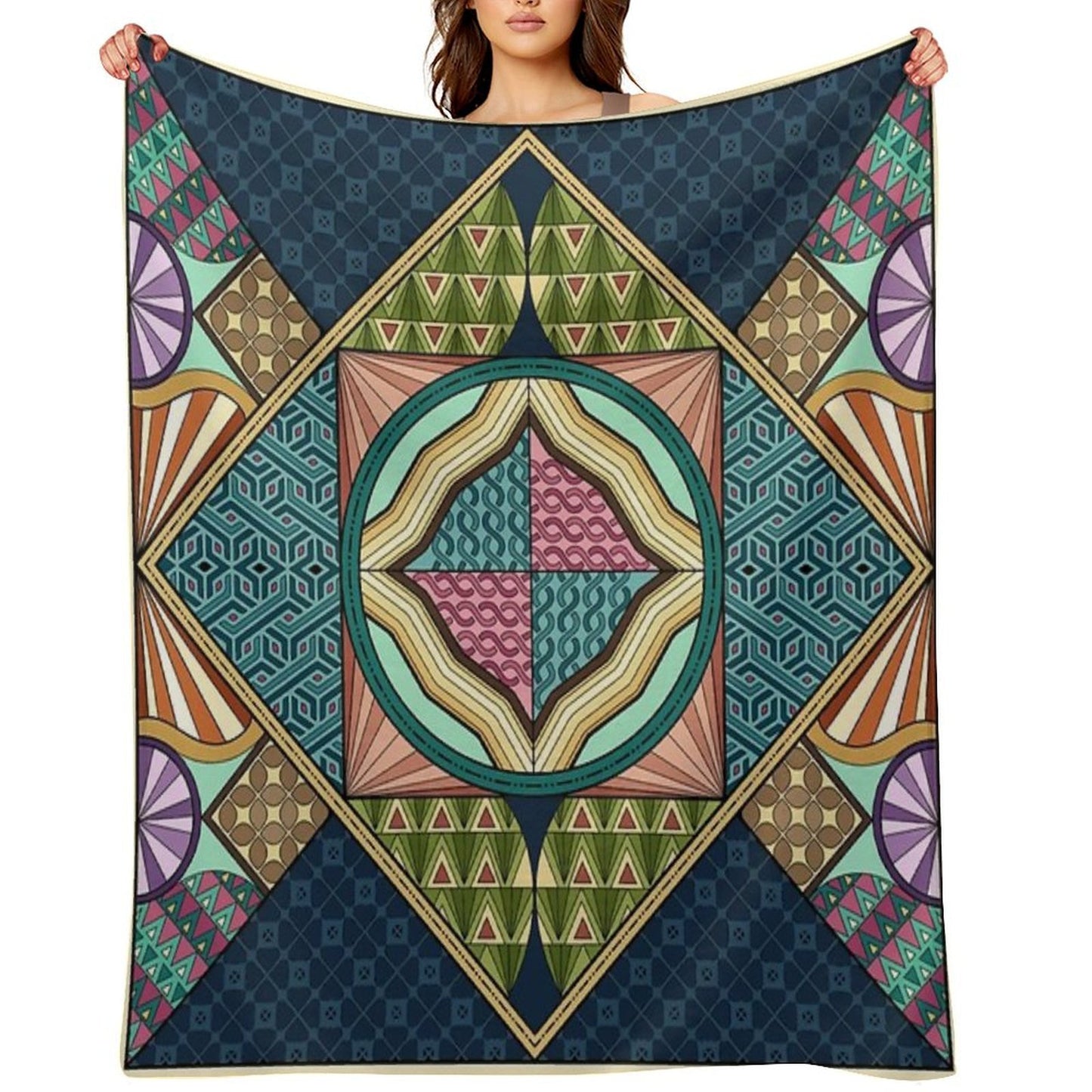 Vintage Pattern Throw Blanket