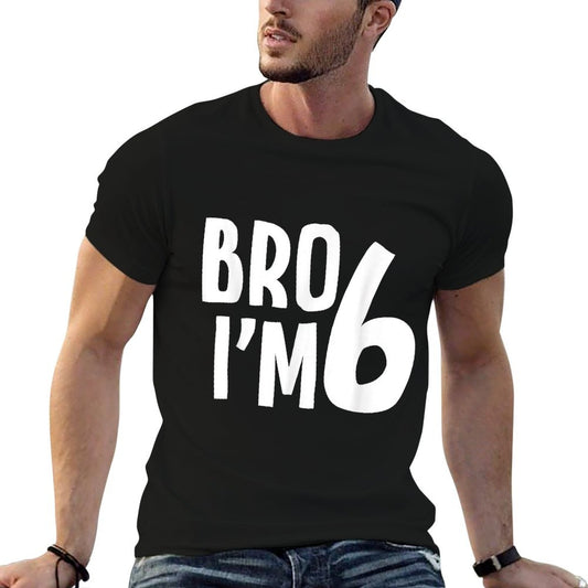 6th Birthday Boy Bro I’m 6 Year Old Boys Kids Six Bday T-Shirt