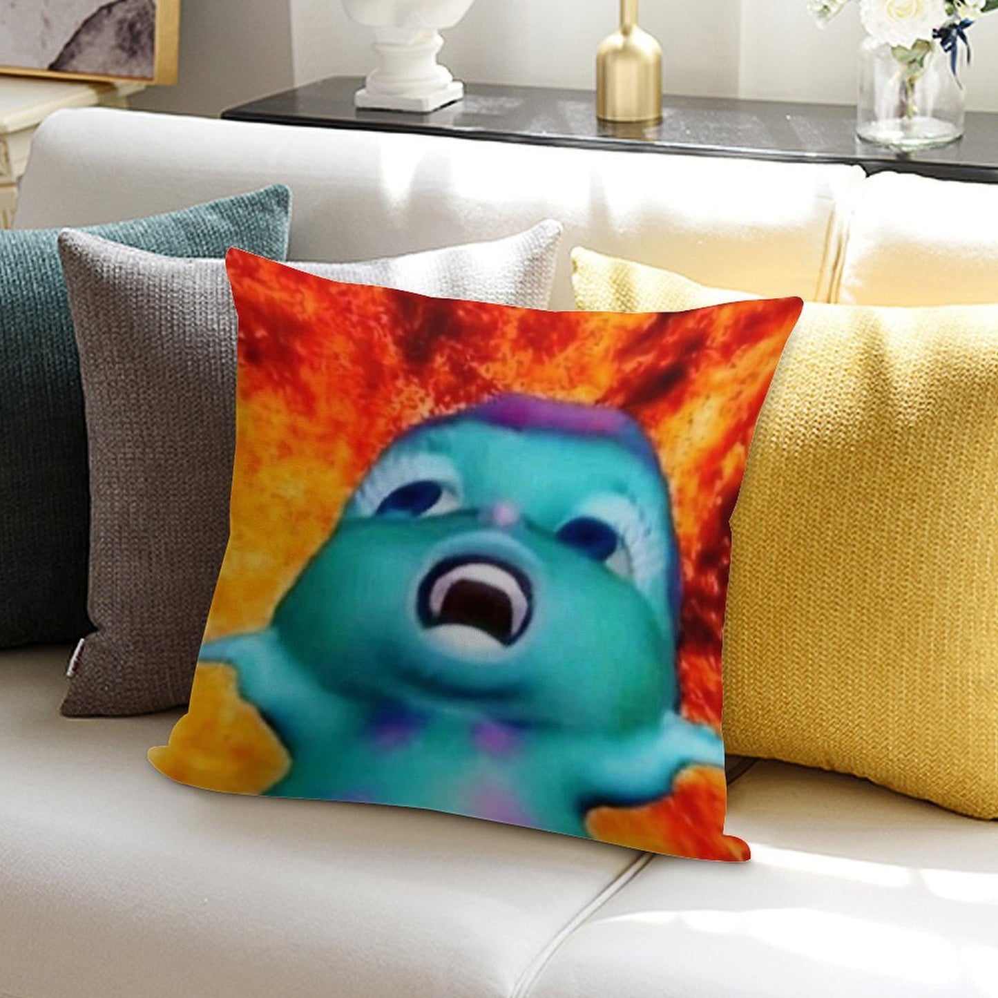 Bibble Meme Soft Durable Construction Throw Pillow