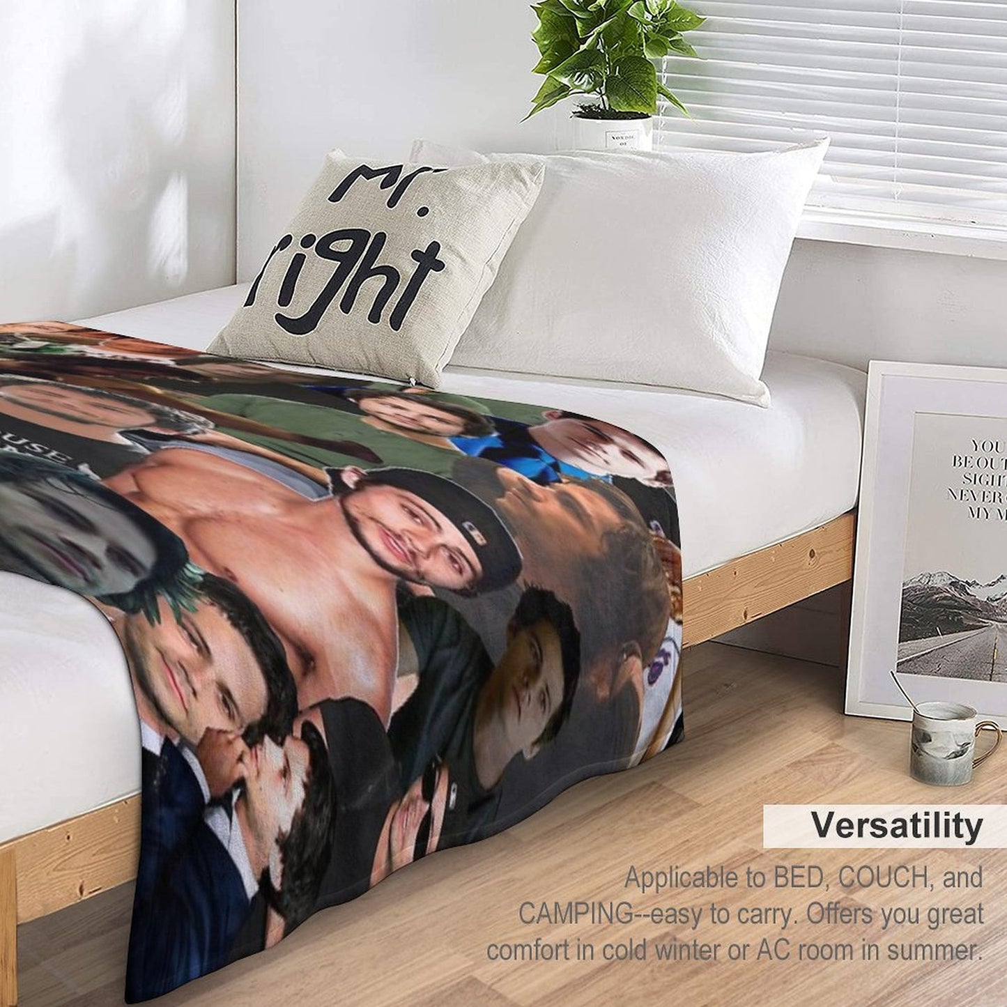 Dylan O’Brien Photo Collage Throw Blanket