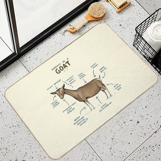 Anatomy of A Goat Bath Mat