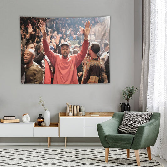 Kanye West Square Garden Tapestry