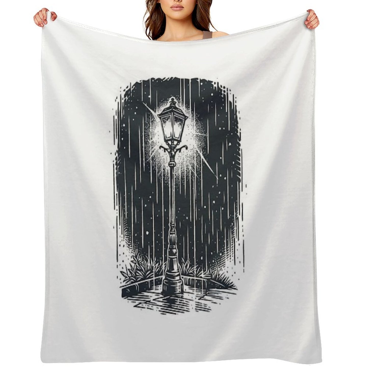Lamp in The Dark Throw Blanket