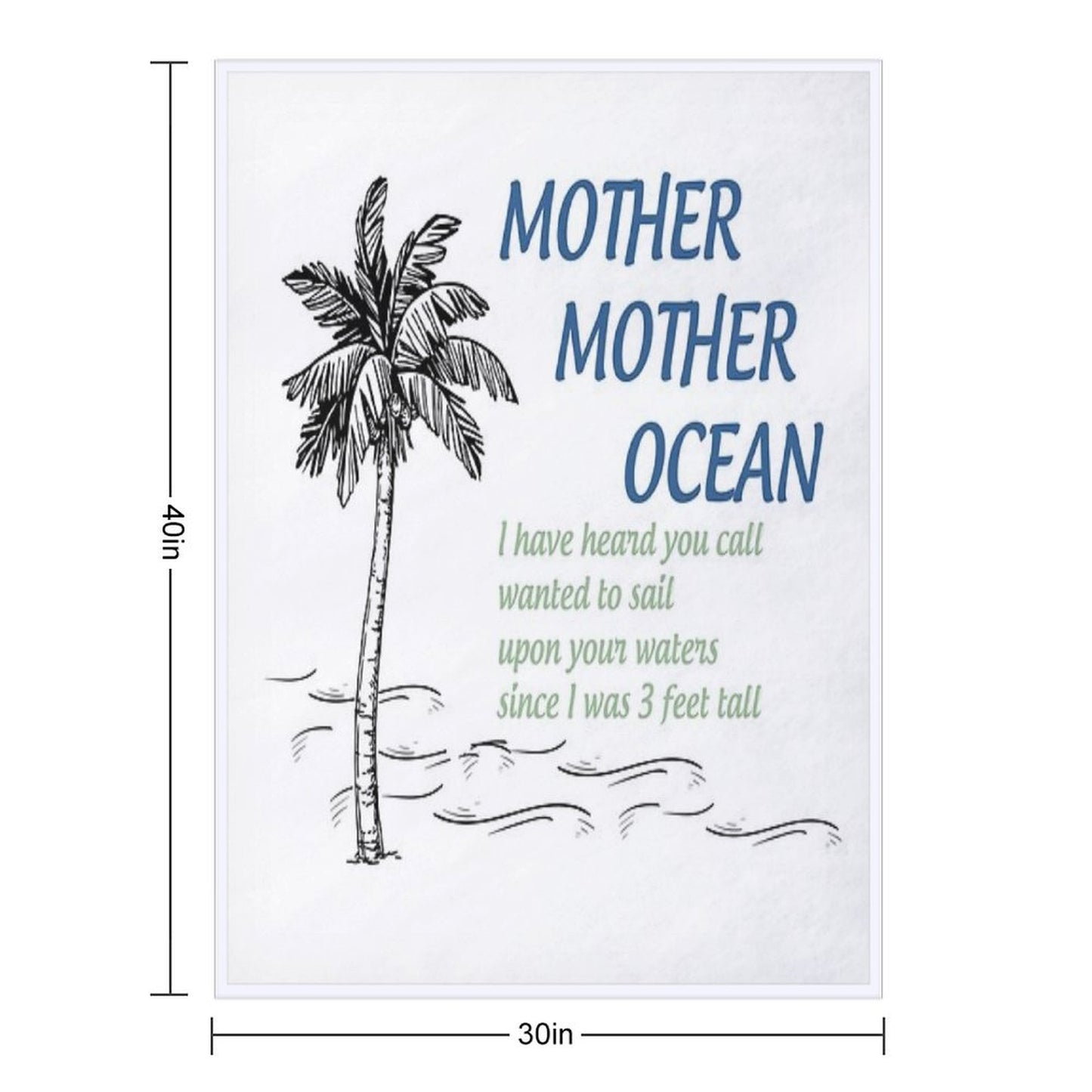 Mother, Mother Ocean Throw Blanket