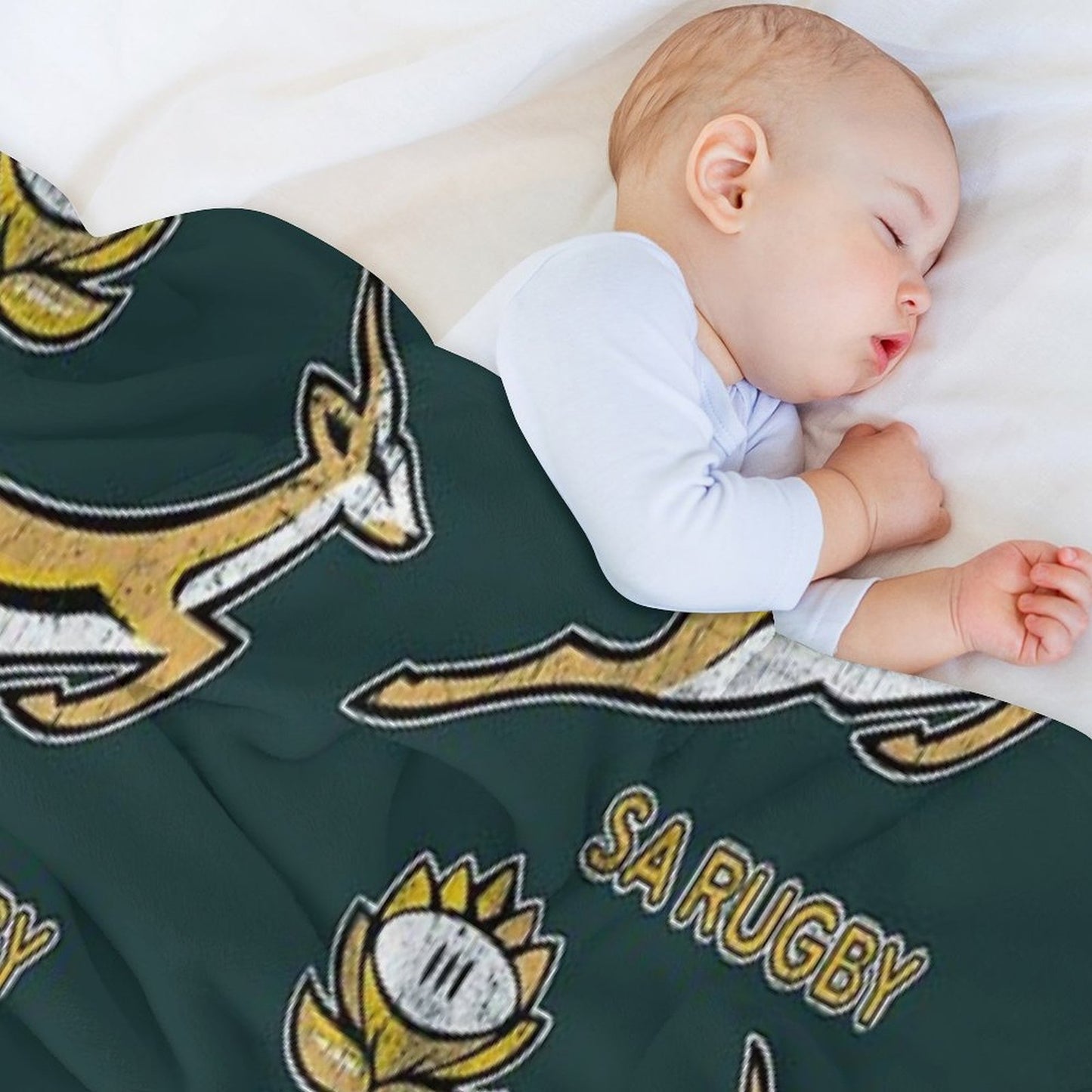SA Rugby - Vintage Springbok Logo Throw Blanket