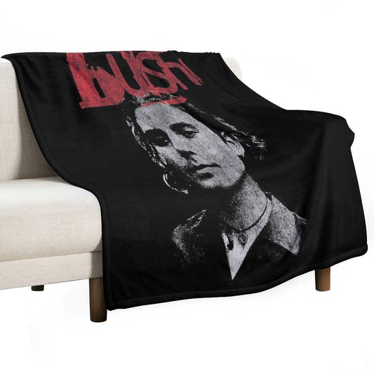 Guitar And Albums Band Throw Blanket