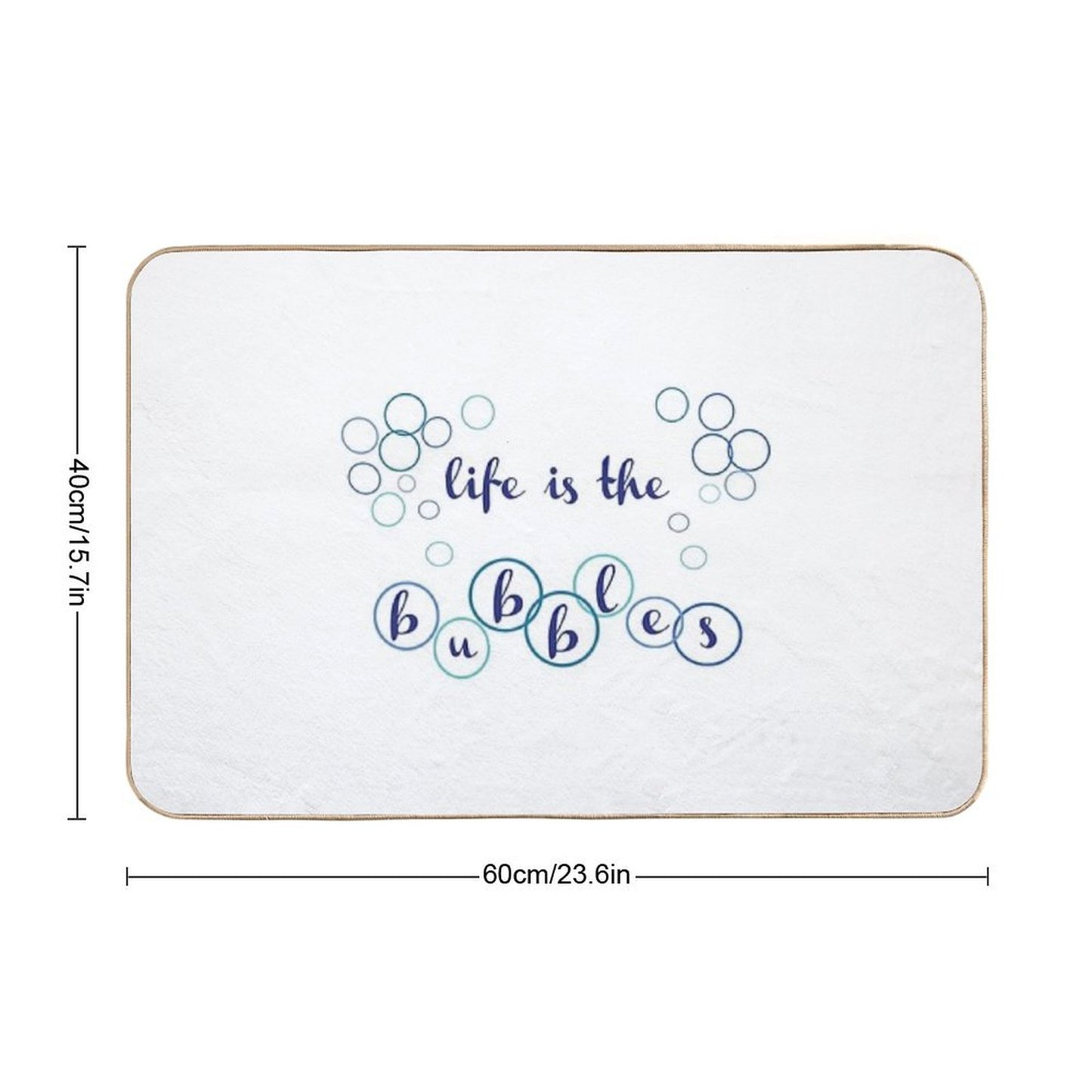 Life Is The Bubbles - Under The Sea! Bath Mat