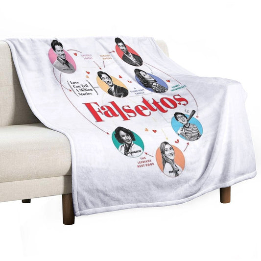 Falsettos Revival Throw Blanket