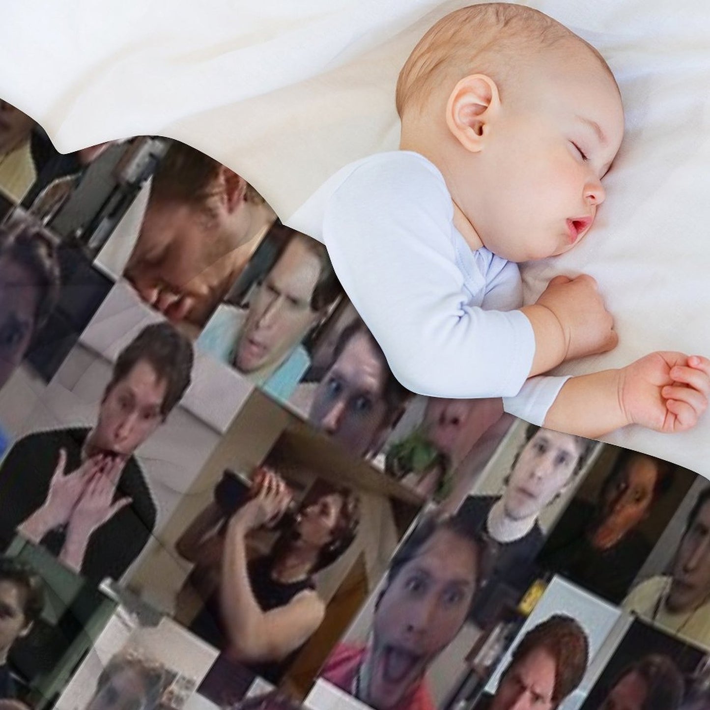 Jerma Collage Throw Blanket