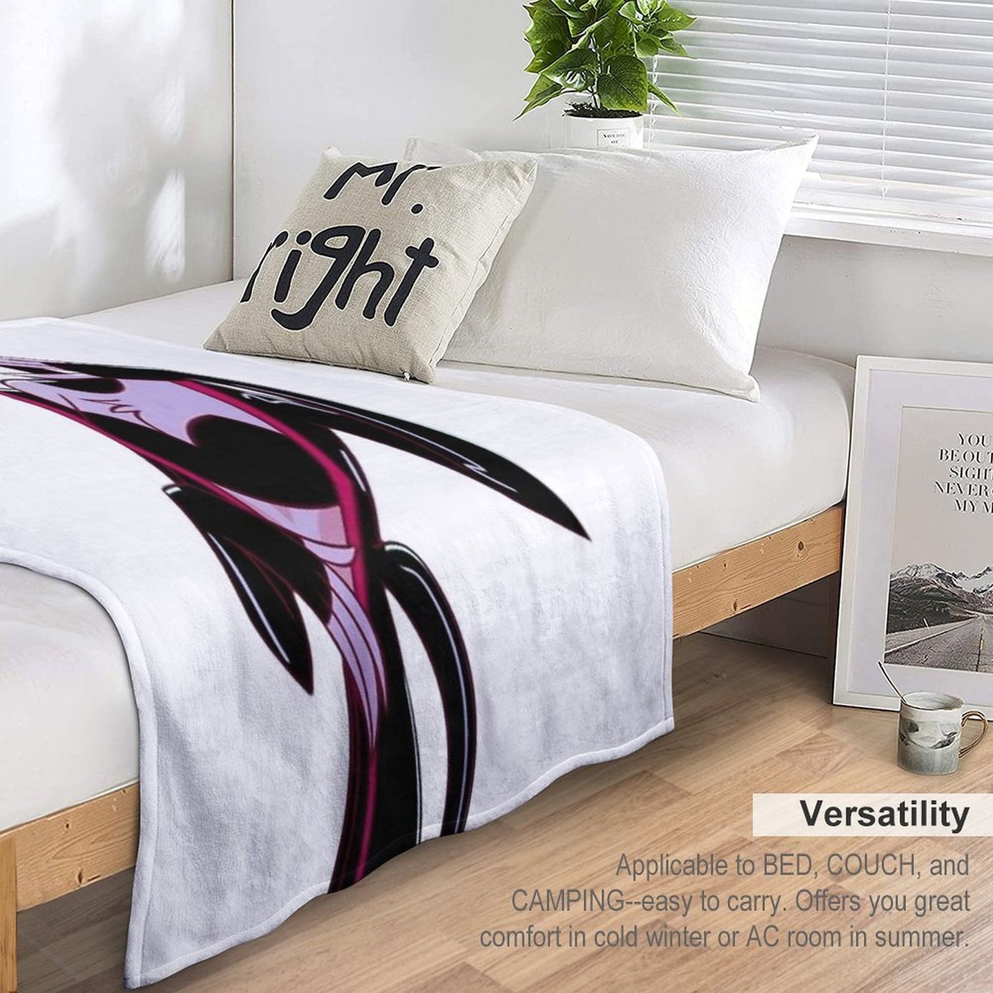 Angeldust Hazbin Hotel Poison Tshirt Sticker V2 Throw Blanket