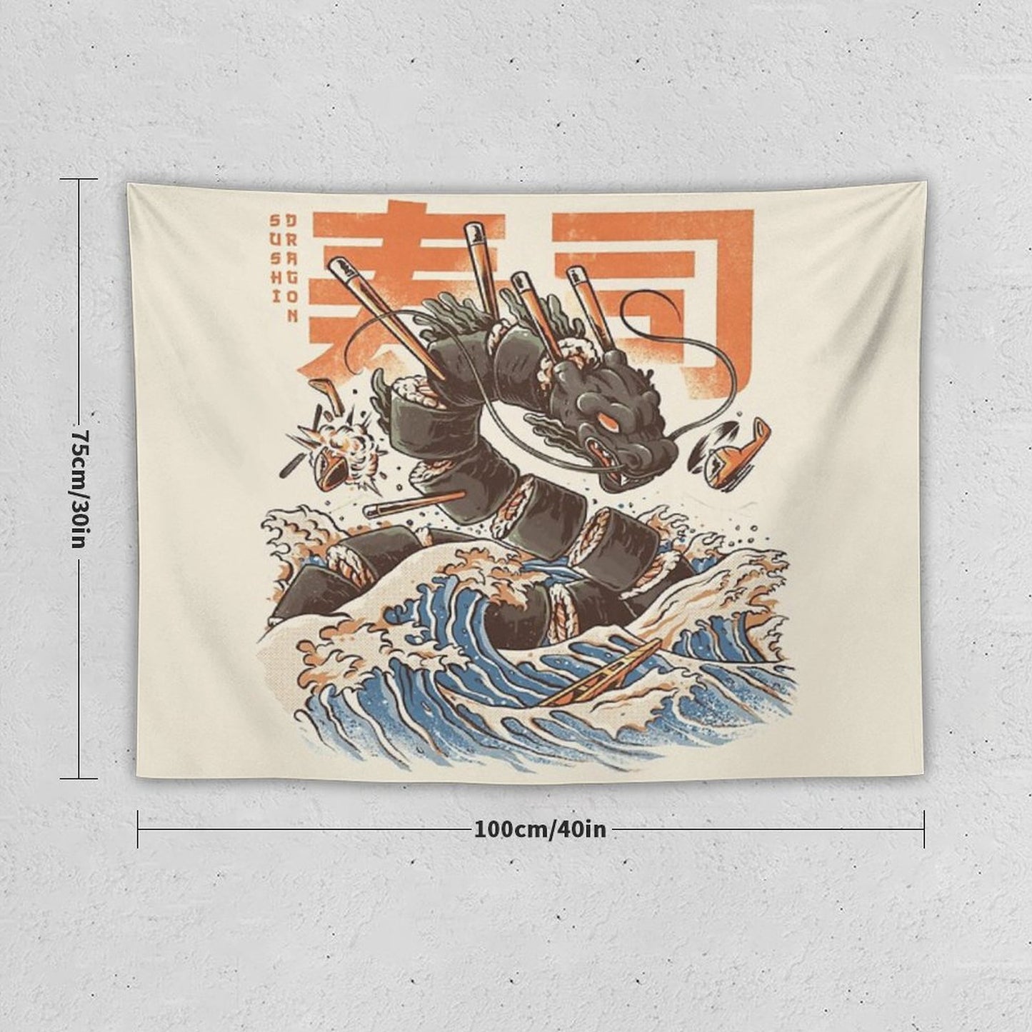 Great Sushi Dragon Tapestry