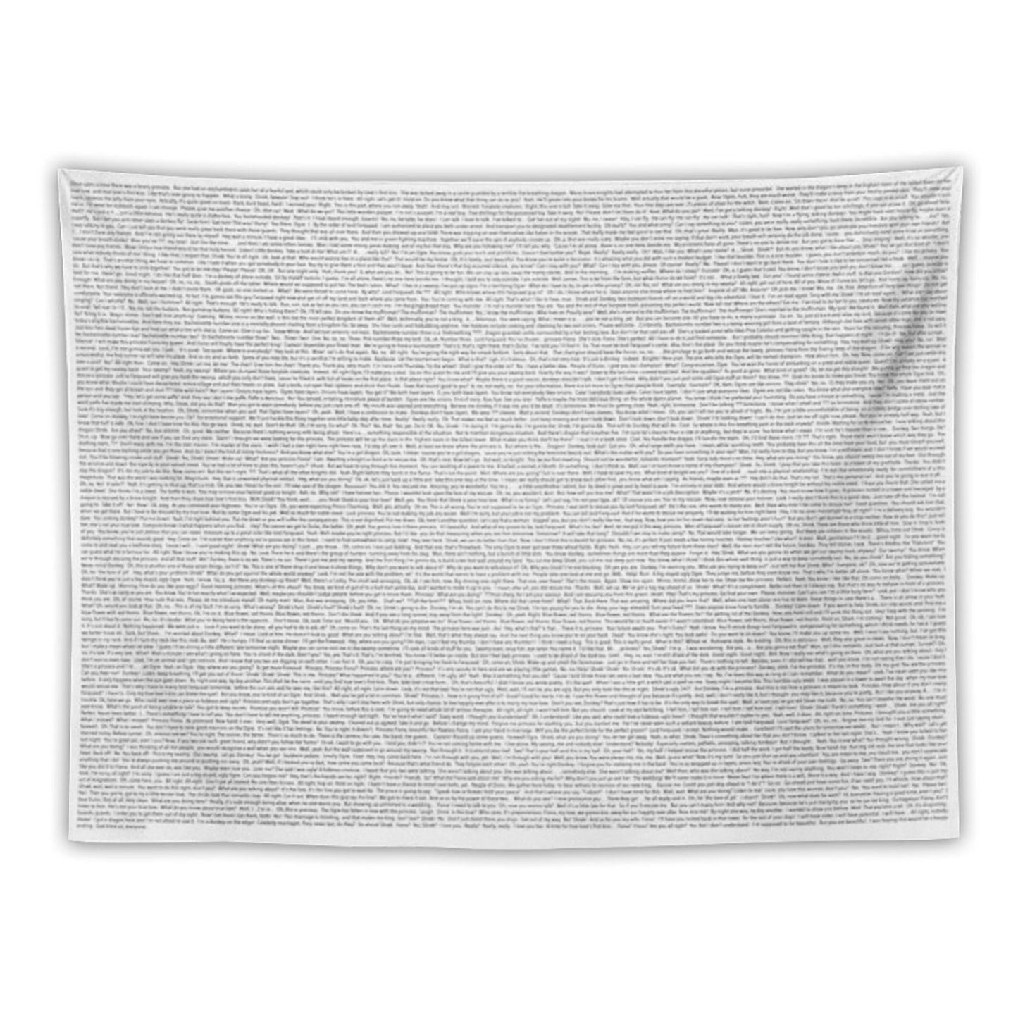 Entire Shrek Script Tapestry