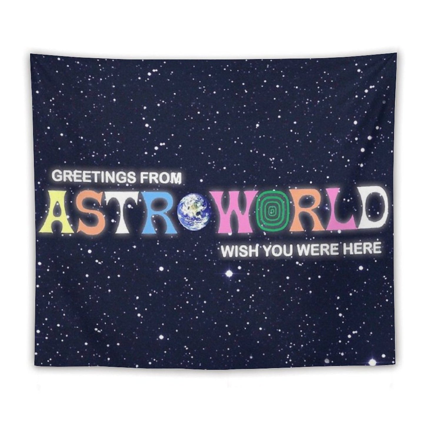 Greetings From, Astro Fan Cover Tapestry