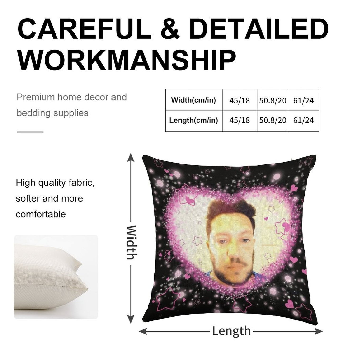 Impractical Jokers Sal Vulcano Kawaii Cutesy Edit Meme Linen Throw Pillow Cover