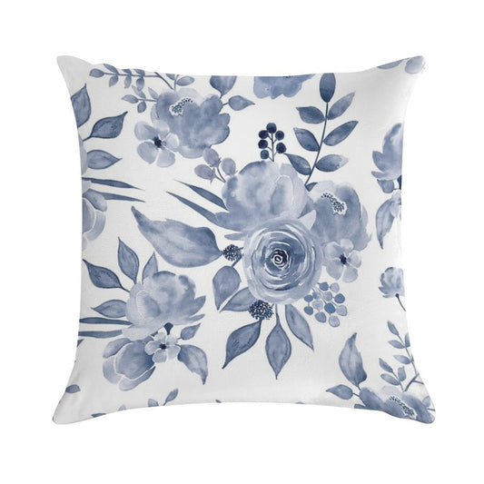 Hamptons Style Floral Design Soft Style Accent Throw Pillow