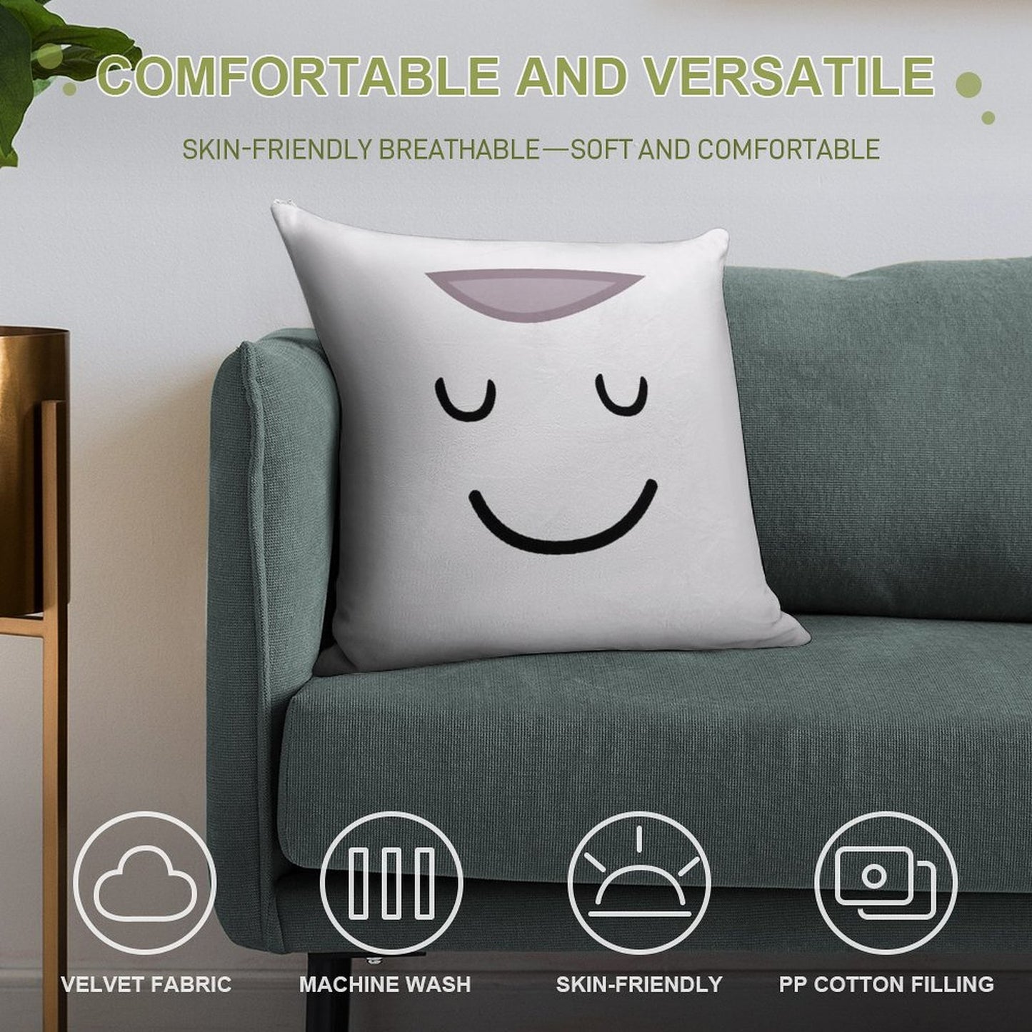 Pillow Pillow Soft Shrink-Resistant Throw Pillow