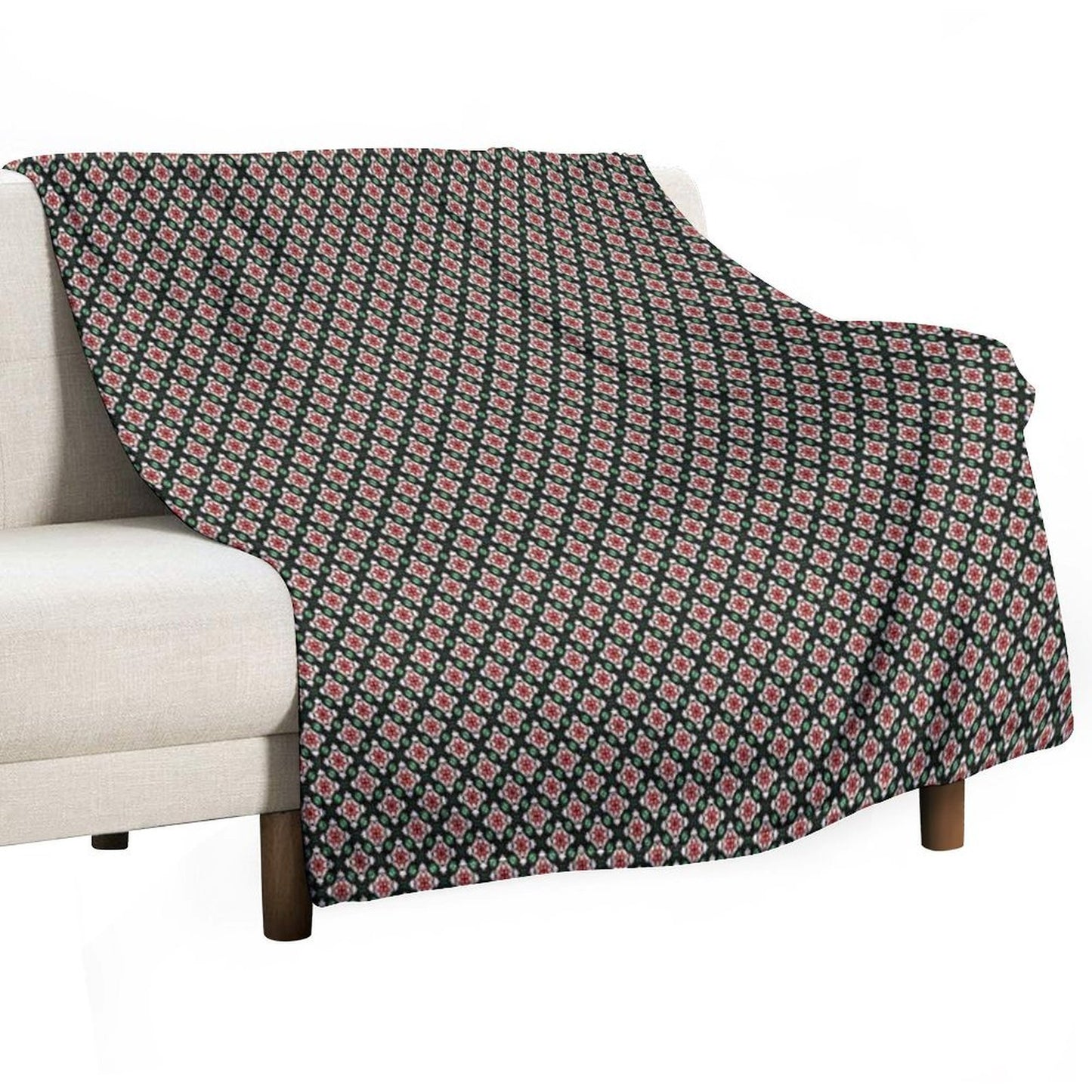 Earth Tones Wild Tiered Diamonds Throw Blanket