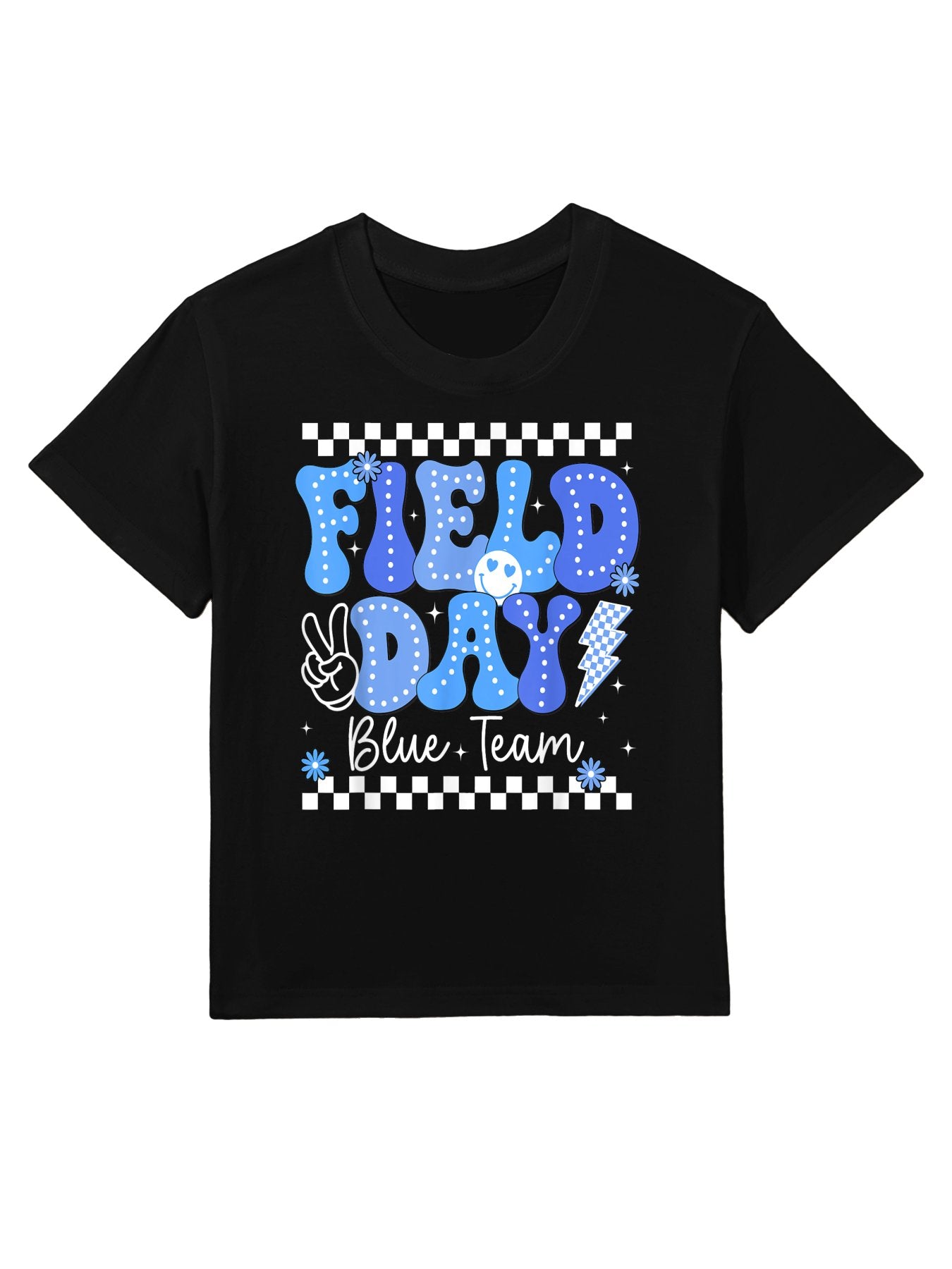 Field Day Trip Blue Team Color Game Competition Boys Girls Kids T-Shirt