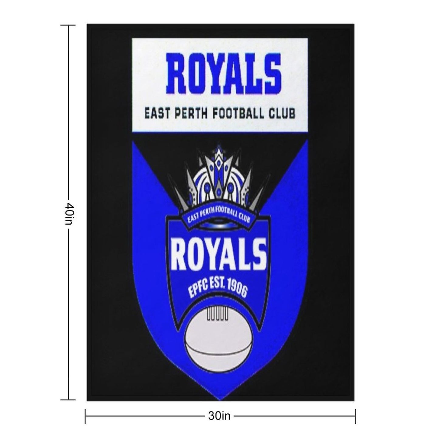 East Perth Football Club AFL Australian Football Throw Blanket