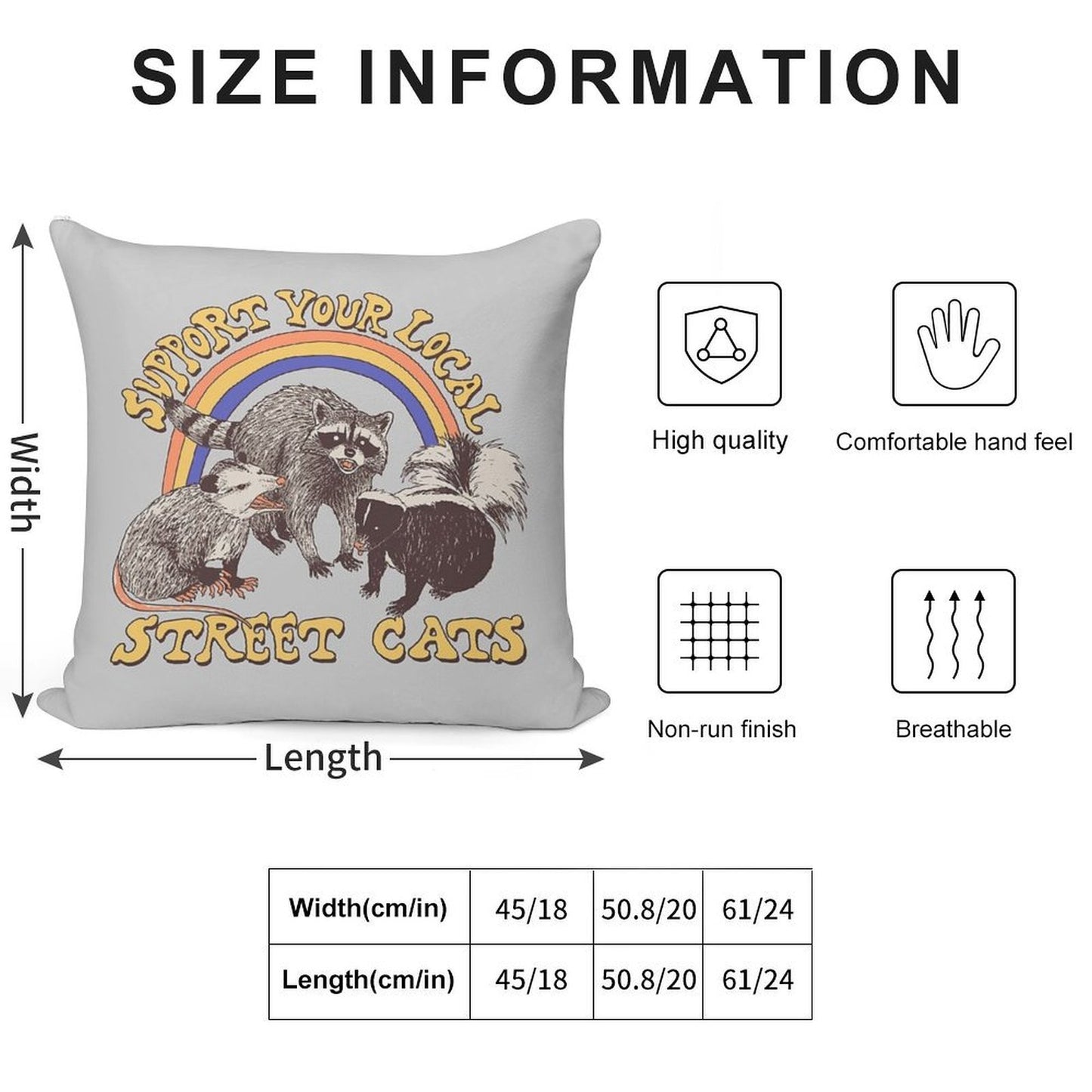 Street Cats Soft Luxury Feel Throw Pillow