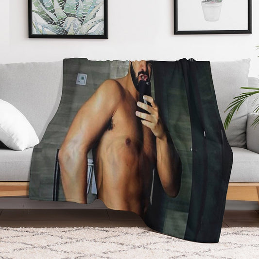 Drake Shirtless Throw Blanket