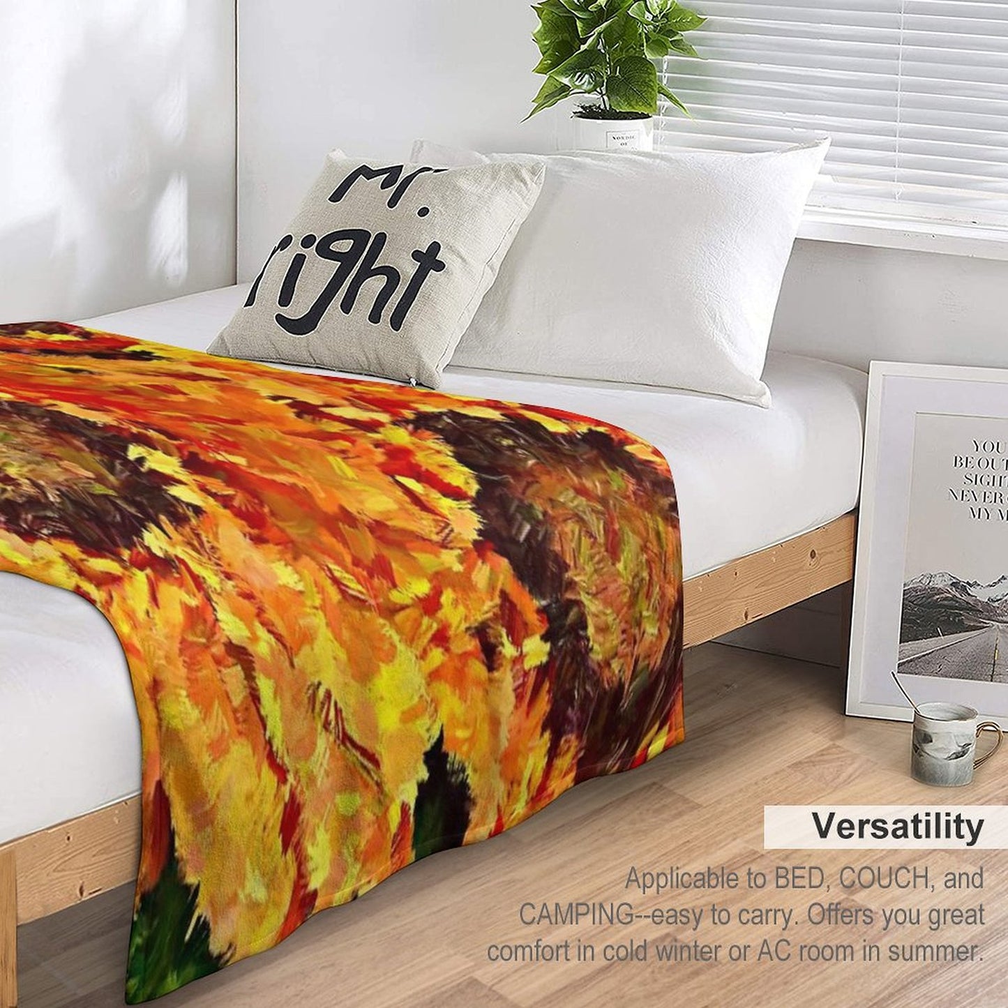 Sunflowers Abstracted Throw Blanket