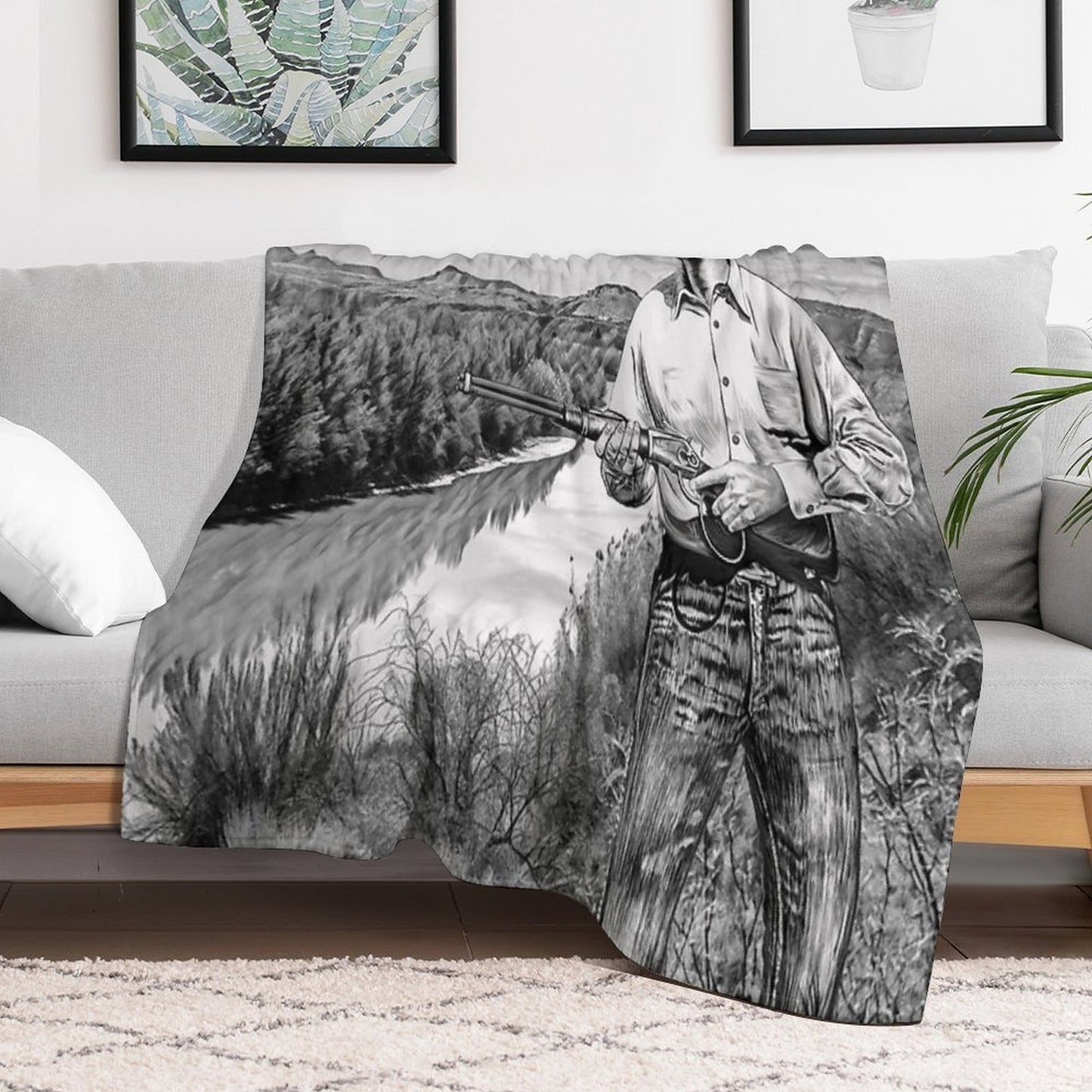 The Rifleman Chuck Connors Throw Blanket