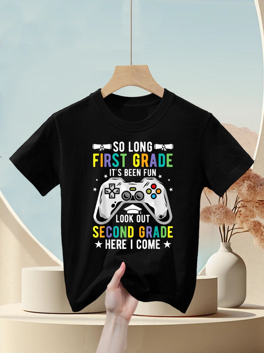 So Long First Grade Second Grade Here I Come Graduation Boys Kids T-Shirt