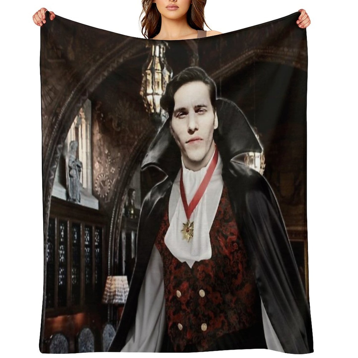 Vampire Jerma Alt. Throw Blanket