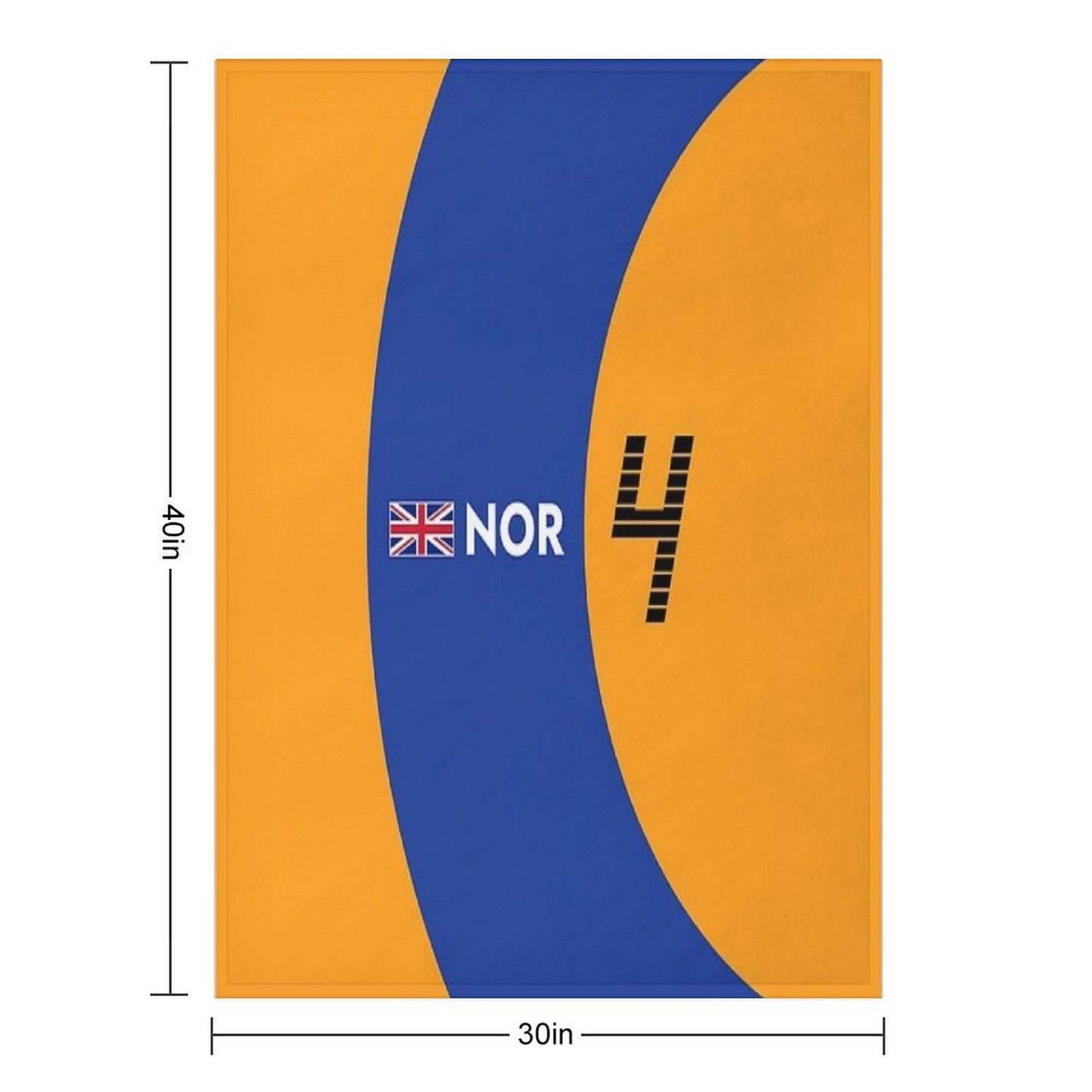 F1 2021 - #4 Norris Throw Blanket