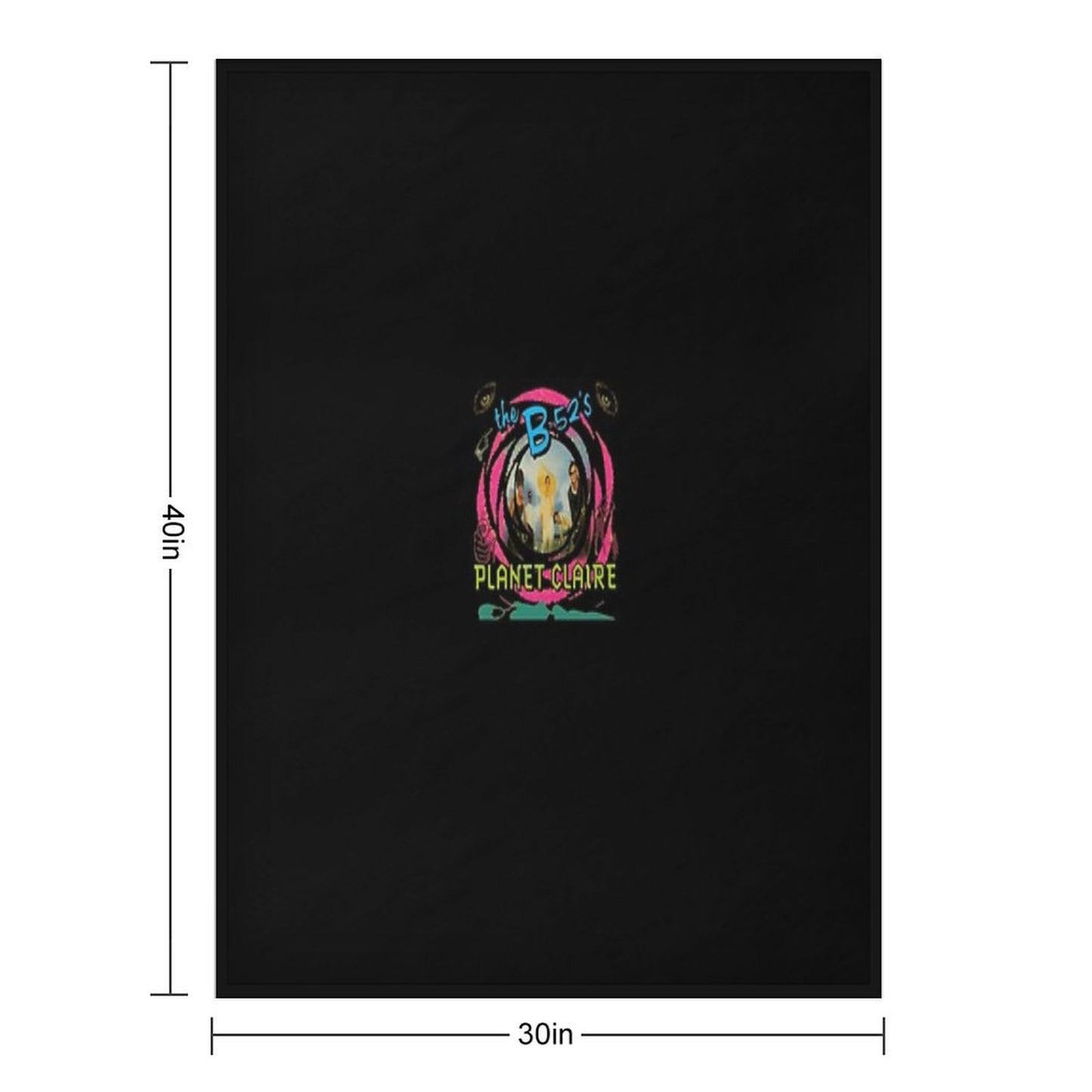 The B52s Song Planet Claire Throw Blanket