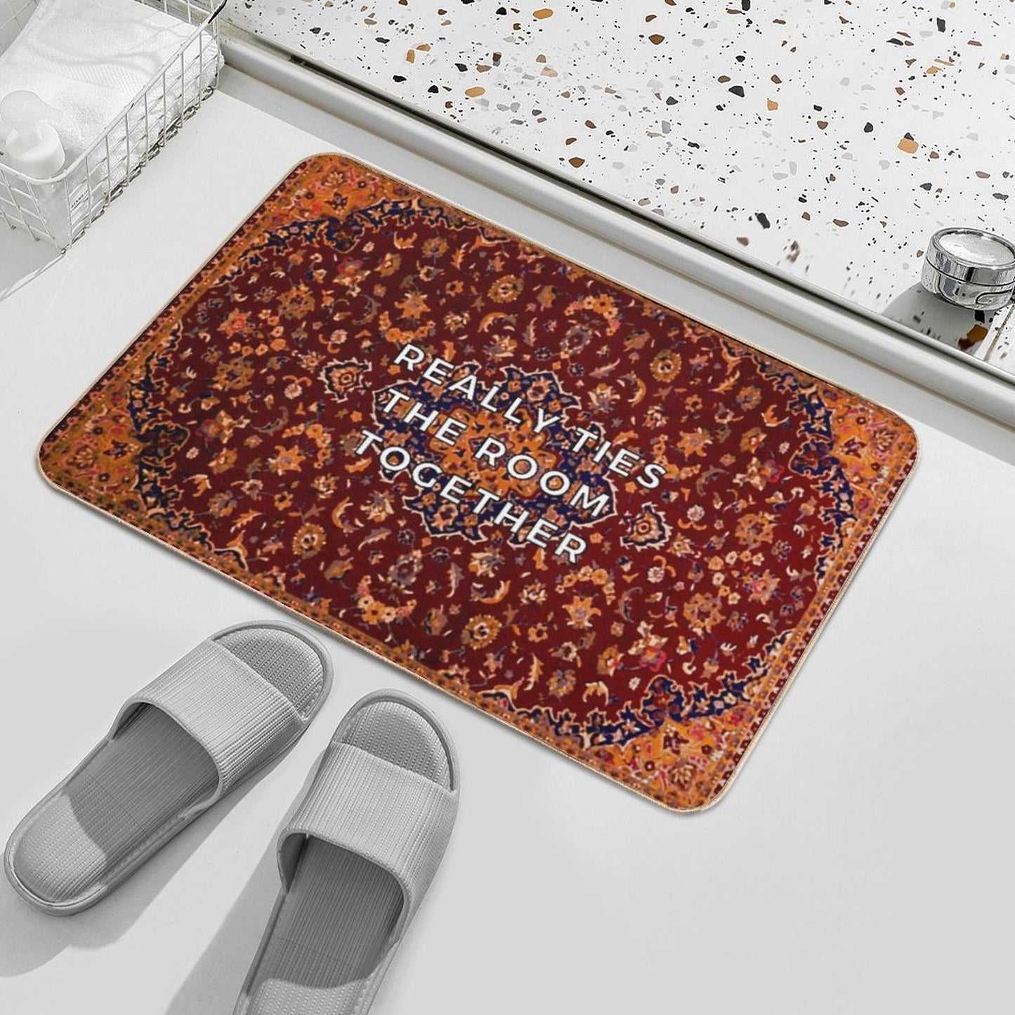 This Rug Really Ties The Room Together Bath Mat