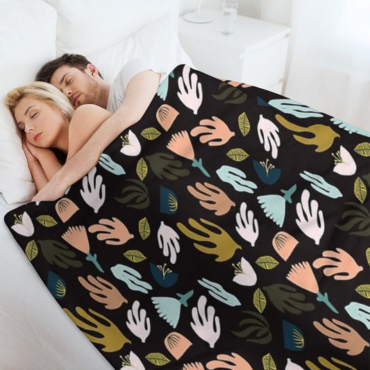 Night Garden - Inspired by Matisse Throw Blanket