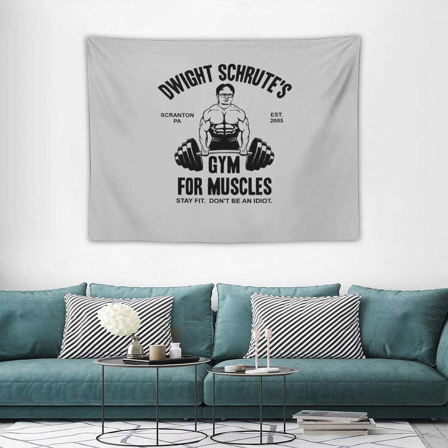 Dwight Schrute Gym For Muscles Tapestry