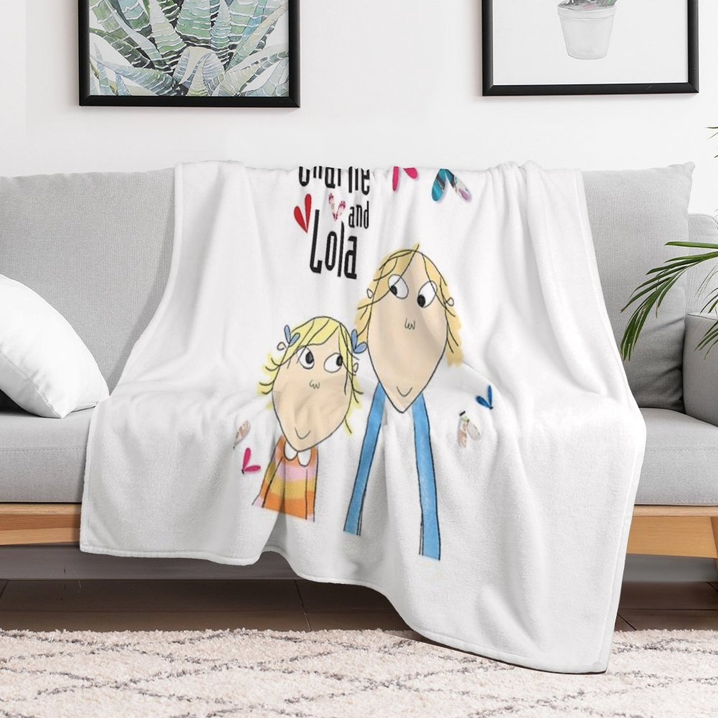 Charlie And Lola Throw Blanket