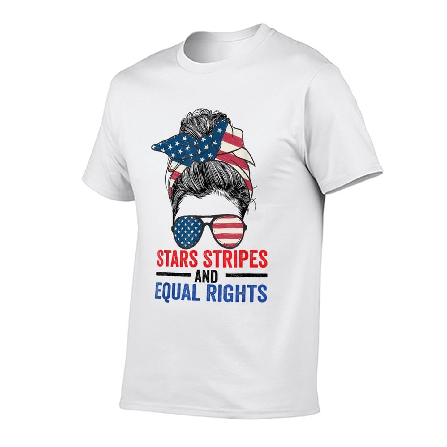 Stars Stripes And Equal Rights Womens Rights 4th of July Soft T-Shirt
