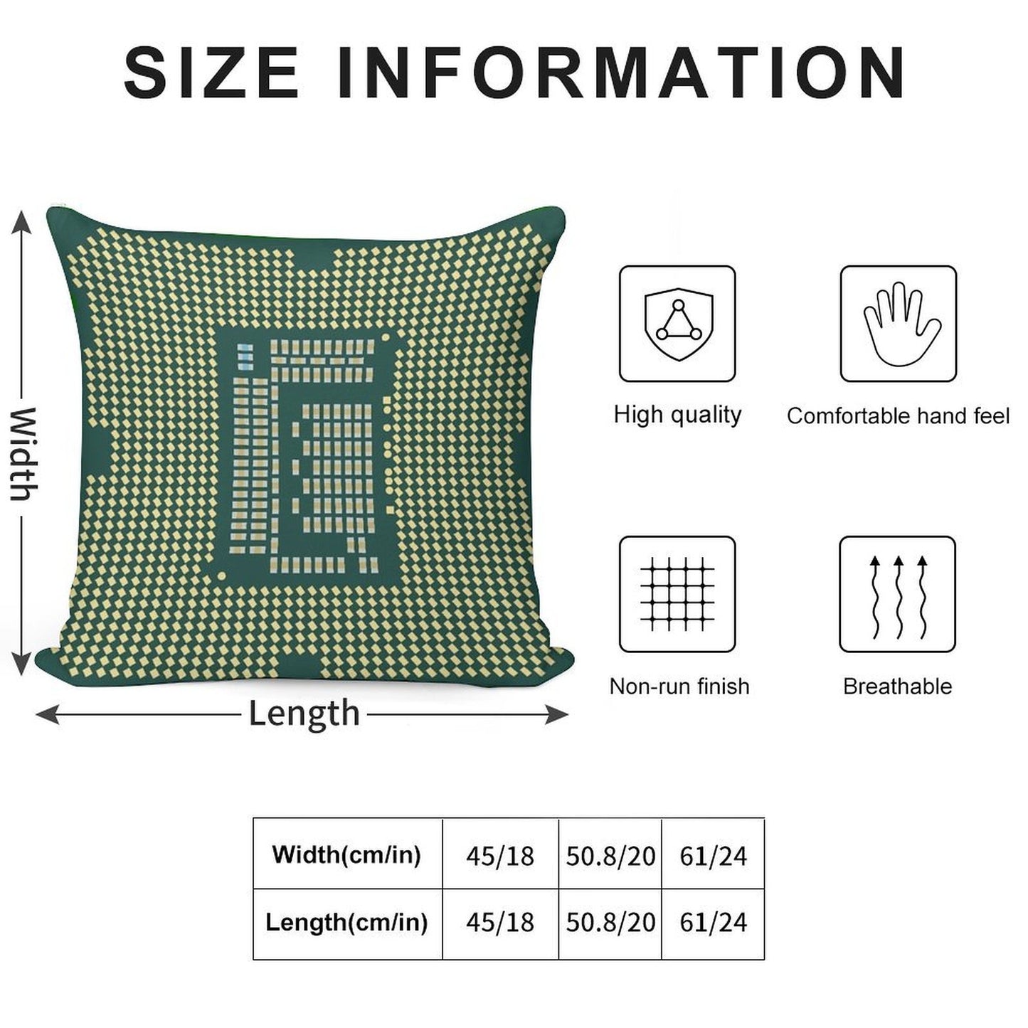 Intel Core CPU Processor Bottom Soft Warmth Comfort Throw Pillow