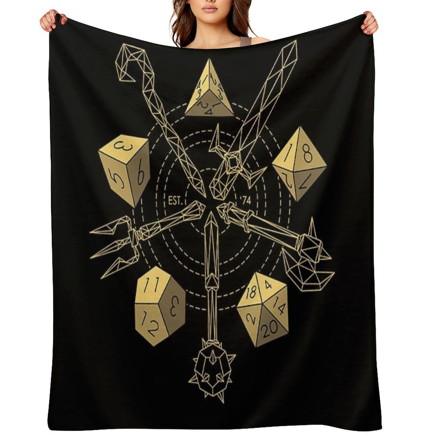 Dungeons & Dragons - Choose Your Weapon Throw Blanket