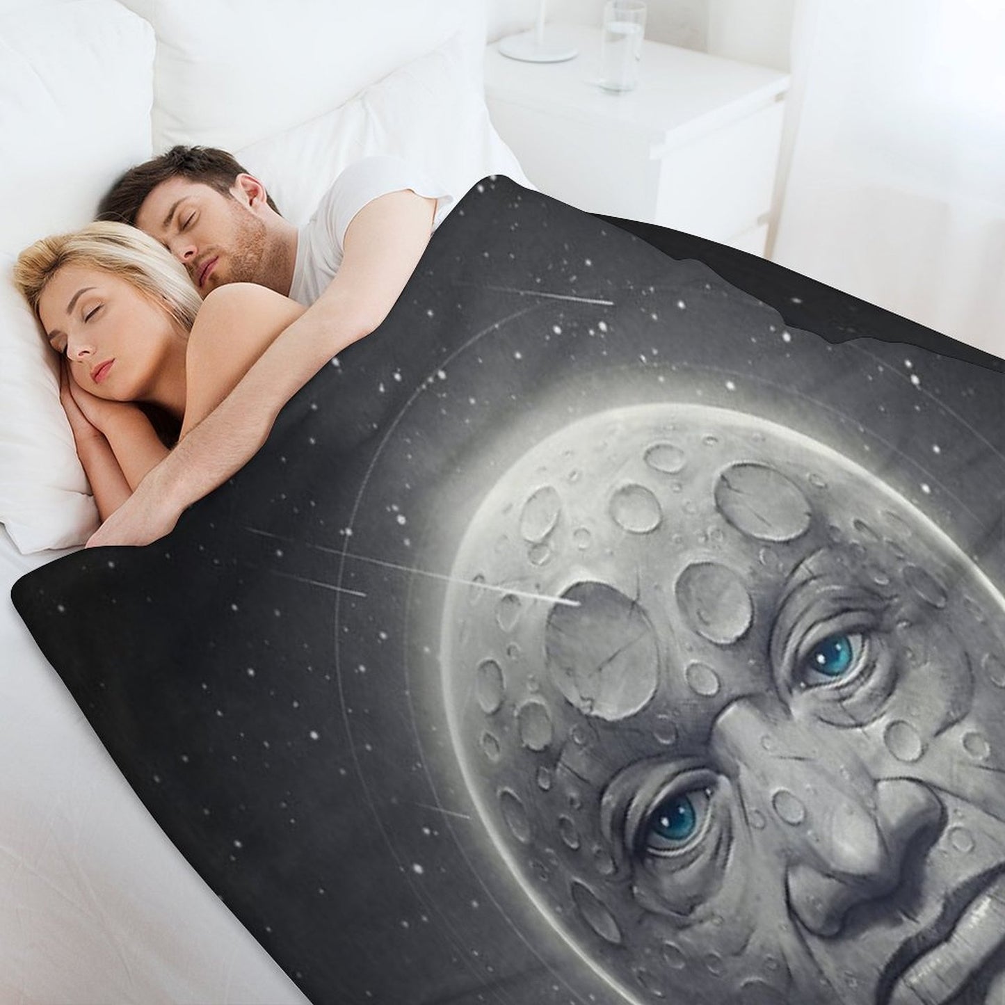 The Moon Throw Blanket